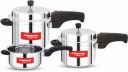 Butterfly Cordial Pro 2L, 3L & 5L SS Pressure Cooker Combo | Stainless Steel | Induction & Gas Stove Compatible| ISI Certified| Triple Safety System| Silver...
