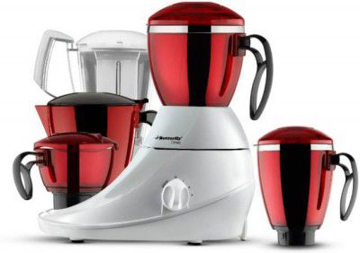Butterfly Desire 4J 750 W Juicer Mixer Grinder  (Desire | 4 Jars | Red)