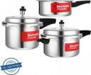 Butterfly Friendly 2 L, 3 L, 5 L Outer Lid Induction Bottom Pressure Cooker (Aluminium)...