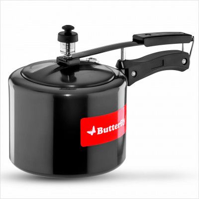 Butterfly Friendly Inner Lid 3 Ltr Aluminium Hard Anodised Pressure Cooker
