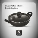 Butterfly Granza Non Stick Kadai with Glass Lid | 240 mm ...