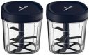 Butterfly Premium Vegetable Chopper 900 Ml, Blue (Pack of 2)...
