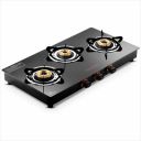 Butterfly Rapid 3 Burner Glass Top Gas Stove...