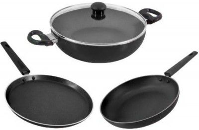 Butterfly Rapid - NIB kitchen Combo Pack 3 Piece set Non-Stick Coated Cookware Set  (Aluminium, 3 - Piece)