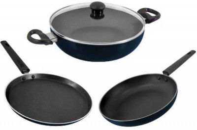 Butterfly Rapid Non-Stick Coated Cookware Set (Aluminium, 3 - Piece)