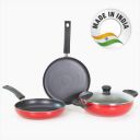 Butterfly Rapid Omni Tawa,Kadai & Fry Pan / Rapid kitchen combo pack 3 piece set Non-Stick Coated Cookware Set (Aluminium, 3 - Piece)...