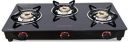 Butterfly Smart Glass 3 Burner Gas Stove, Black, Manual Ignition...