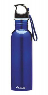 Butterfly Stainless Steel Water Bottle, 750ml