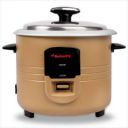 Butterfly Wave Electric Rice Cooker with Steaming Feature (1.8 L, Gold)...