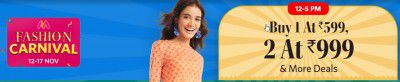 Myntra: Buy 1 @ Rs 599 & 2 @ Rs 999