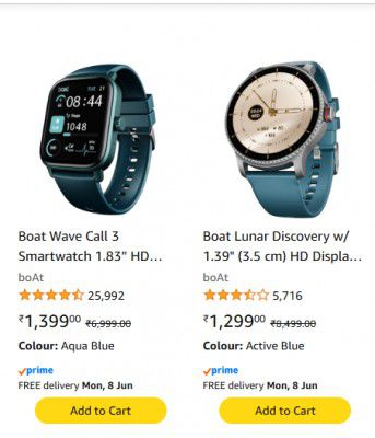  Buy 2 Boat Smartwatches Get Extra 12% OFF On Payment Page 