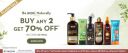 Flash Sale - Buy any 2 Get Flat 70% off on Selected Wow Skin Science Products...