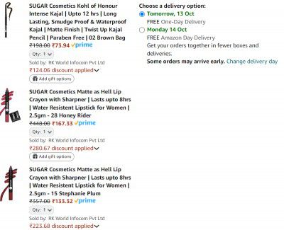 SUGAR Cosmetics Loot: BUY ANYTHING GET FREE Lipstick worth 448/- on payment Page