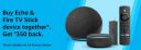 Buy Echo & Fire TV Stick device together & Get ₹350 back...