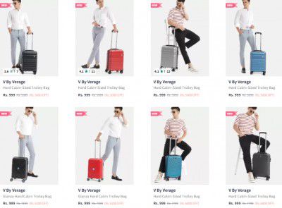Upto 86% Off On V By Verage Trolley Bag | Starts at 899