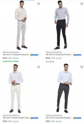 Byford by Pantaloons Shirts Upto 75% Off | Starts ₹239