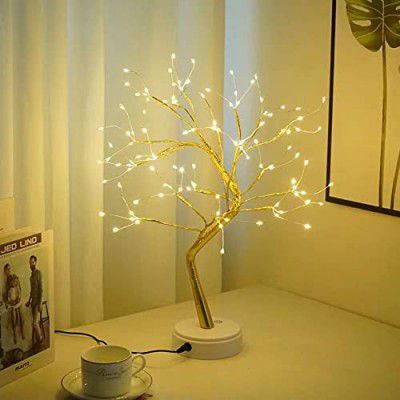 Byncceh 108LED Firefly Tree Lights -DIY Artificial Bonsai Tree Lights, USB/Battery-Powered Touch Switch Fairy Lights Tree lamp with Multi Color for Christmas Party Decoration