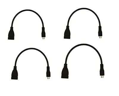 C & E 4 Pack-Micro USB OTG to USB 2.0 Adpater OTG Cable-Straight