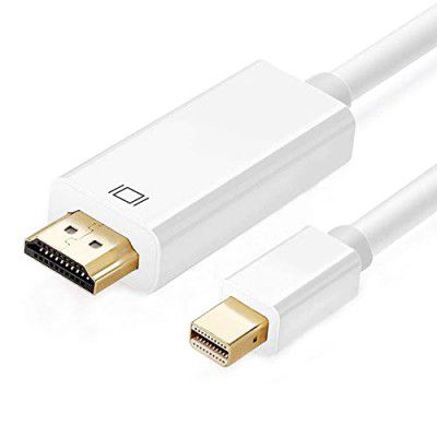 C & E 6ft Mini Display Port to HDMI (White) w (Gold Plated)