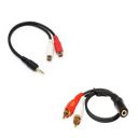 C & E Male to 2 RCA Female AND Sterio Female to 2 RCA Male COMBO...