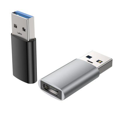 C & E- |2 Pack| USB to USB C Adapter,USB 3.0 Type C Female to USB Male OTG Adapter- Compatible