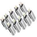 C & E- Type C Female to Lightning Male Multi Colour Adapter [10 Pack] ...