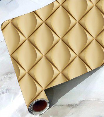CABANA HOMES PVC Self-Adhesive Wallpaper, 45 x 125 cm, 2 Rolls (12 sq. ft) Made in India