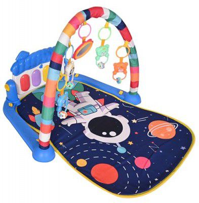 Cable World 3 in 1 Musical Keyboard Mat Piano Gym Mat Gym & Fitness Rack Space Design, Multicolor, Set of 1, Multicolor