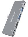 CableCreation 5 in 1 USB C Hub Multiport Adapter, USB Type C to 4K@60Hz HDMI HDR, 2 USB 3.0 5Gbps, 100W PD Charging, 3.5mm Audio Jack Adapter for iPad Pro 2020/2018, MacBook Pro Aluminum...