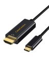 Cablecreation Usb Type C To Hdmi 4K 30Hz, Thunderbolt 3/4 Compatible For Galaxy S22/S20, Macbook Pro/Air, Ipad Pro 2021/2020, Surface Book 2 (Black 3Ft)...