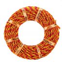 CabONE Two Core Copper Electrical Wire, 90 Meter | (Red & Yellow, 10/76)...