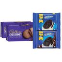 Cadbury Biscuits Combo (Oreo Vanilla,300g, Oreo Chocolate,300g & Chocobake Cookies,150g (Pack of 2))...
