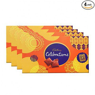 Cadbury Celebrations Assorted Milk Chocolate Gift Pack, 135.7g - Pack of 4