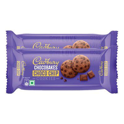 Cadbury Chocobakes Choco Chip Cookies, 83g Pack of 2