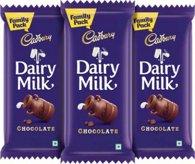 Cadbury Dairy Milk Bar Family Pack Chocolate Bars (3 x 112 g)