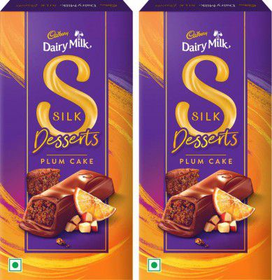 Cadbury Dairy Milk Silk Desserts Cake Chocolate Bars  (2 x 140 g)