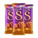 Cadbury Dairy Milk Silk Hazelnut Chocolate Bar, Pack of 3 x 143g...