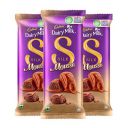 Cadbury Dairy Milk Silk Mousse Chocolate Bar, Pack of 3 x 116g...