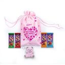 Cadbury Dairy Milk Silk Special Assorted Valentine's Chocolates Potli Gift Pack with Teddy keychain, 232 g...