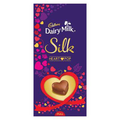 Cadbury Dairy Milk Silk Valentine's Heart Pop Bar 250g- Pack of 2