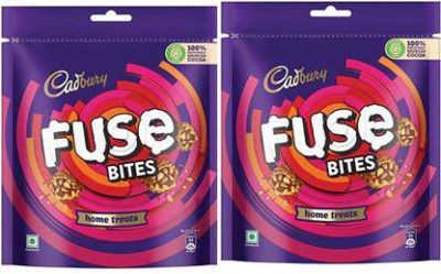 Cadbury Fuse Peanut & Caramel filled Chocolate Home Treats Bars (2 x 108 g)