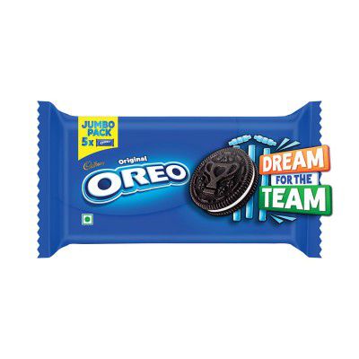 Cadbury Oreo Vanilla Flavour Creme Sandwich Biscuit Jumbo Pack, 459.25 g