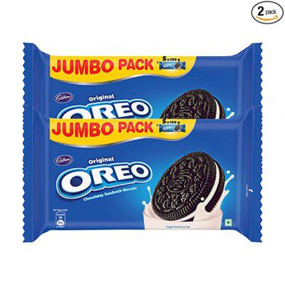 Cadbury Oreo Vanilla Jumbo Pack 500g - Pack of 2
