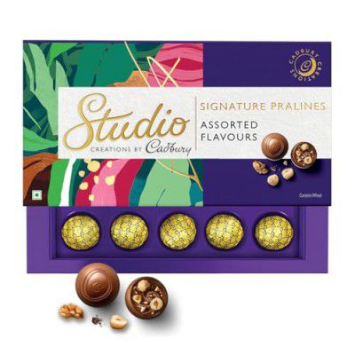 Cadbury Studio Signature Pralines - Assorted Flavours Chocolate Gift Pack, 234 g