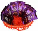 Cadbury Surprise Gift Chocolate Hamper With Beautiful Basket Bars (9 X 1 Units) - 160 Gm...