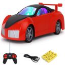 CADDLE & TOES Super Racing Chargeable 3D Famous Car with Flashing Light, Radio Control Race car for Kids for 3 -12 Year Old Boy Birthday Remote Control Car Rechargeable (Red)...