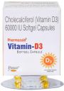 CADILA Calcigen D3 (Vitamin D3 - Cholecalciferol) 60000 IU - Pack of 5 * 4 Capsules, Once A Week (4)...