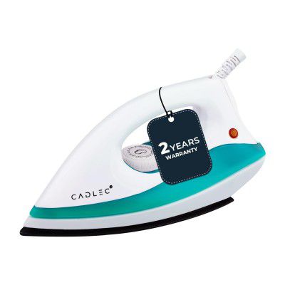 Cadlec Advanced Lightweight Dry Iron with Non-Stick Teflon Coating | 1000W | Sleek Design | 2-Year Warranty