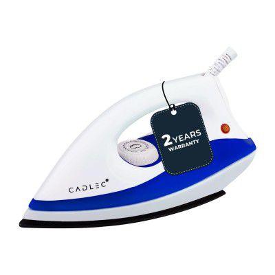Cadlec Dry Iron Advanced Lightweight with Non-Stick Teflon Coating | 1000W