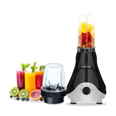 Cadlec Hummer Nutri Copper Juicer Mixer Grinder | All-in-1 Smoothie Maker | 2 Jars | Shockproof ABS Body | Black | 2-Year Warranty